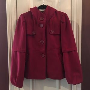 😍 Anthropologie Hooded Wool Jacket 😍 Coat